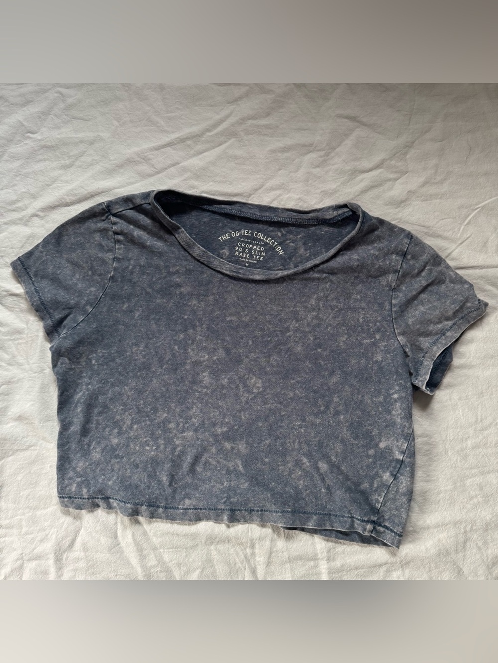 Aeropostale OG Tee Collection Vintage Wash Cropped Tee